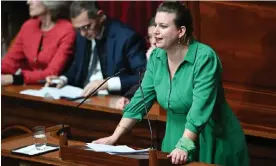  ?? Photograph: Bertrand Guay/AFP/Getty Images ?? Mathilde Panot told the congress the abortion rights were ‘a promise … for all women fighting [for them] everywhere in the world’.