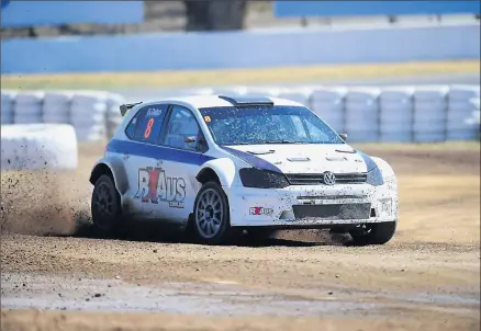 ??  ?? Into it: Richard Dalton sends dirt flying at Winton at the weekend. Picture: Karl Phillipson