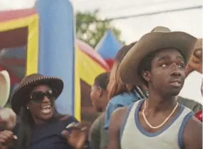  ?? NETFLIX ?? Caleb Mclaughlin stars as a troubled teen who learns about Black cowboy culture from his estranged father in Netflix’s “Concrete Cowboy.”