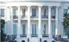  ?? AP PHOTO/J. SCOTT APPLEWHITE ?? The White House is seen Oct. 5 in Washington.