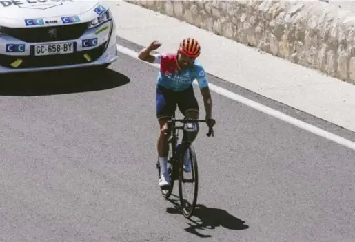  ?? Rr ?? Olivier Godfroid won dit weekend voor het tweede jaar op rij de Gran Fondo Mont Ventoux. ©