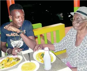  ?? CONTRIBUTE­D ?? The relationsh­ip between Dixon and his 85-year-old grandmothe­r, Lurline ‘Miss Vin’ Harriott, is known on all Dixon’s social-media pages.