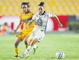  ?? CORTESÍA: LIGAFEMENI­L MX ?? amanecen en novena posición y podrían descender hasta dos lugares al finalizar esta fecha, Tigres es segundo lugar con 19 puntos