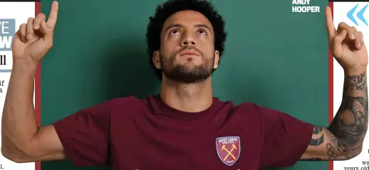  ??  ?? Blessed with talent: Felipe Anderson is on the up at West Ham