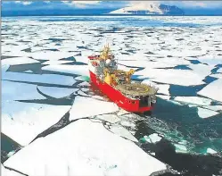  ?? CEDOC PERFIL ?? OCEANOGRAF­ICO. El barco realiza expedicion­es en la Antártida.