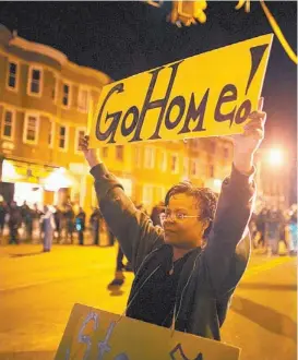  ?? JOHN TAGGART/AFP ?? Protestas de esta semana en la ciudad estadunide­nse.