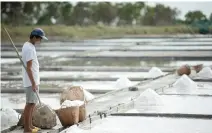  ?? ?? Pangasinan wants to scale up its salt-making industry and aims to produce 25,000 metric tons of salt every year.