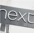  ??  ?? 0 Next saw online sales grow by 44 per cent