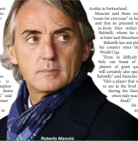  ??  ?? Roberto Mancini