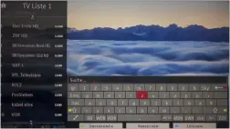  ??  ?? Auch bei der TV-Senderlist­e zeigt der Metz Fineo seine ganze Klasse: Über die blaue Taste lassen sich die Programme nach HD- oder UHD-Qualität filtern