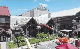  ?? SPECIAL TO TORSTAR ?? Great Wolf Lodge in Niagara Falls has a roof that is roughly the size of 15 NHL hockey rinks in surface area.