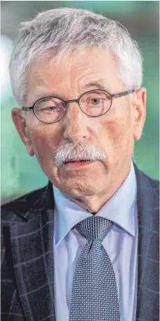  ?? FOTO: PAUL ZINKEN/DPA ?? Thilo Sarrazin ist nun kein Mitglied der SPD mehr.