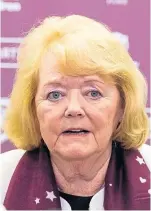  ??  ?? Hearts owner Ann Budge revealed the salary reduction programme.