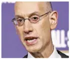  ??  ?? ADAM SILVER