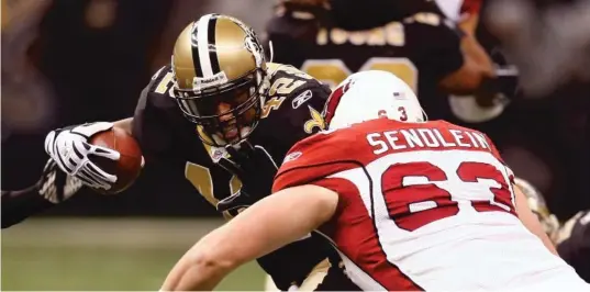  ?? | CHRIS GRAYTHEN/ GETTY IMAGES ?? Safety Darren Sharper played 14 seasons in the NFL with three teams, including the New Orleans Saints ( above), before retiring in 2011.