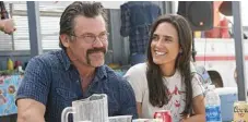  ?? PHOTOS: STUDIOCANA­L ?? NEW DRAMA: In a scene from Only the Brave are (from left) Scott Haze, Alex Russell, Geoff Stults and Taylor Kitsch. ABOVE: Josh Brolin and Jennifer Connelly in a scene from the movie.