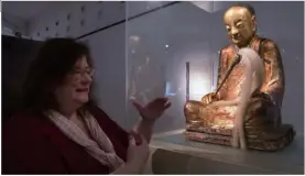  ?? ?? The stolen statue of Zhanggong from Yangchun Village was found on display at the Hungarian Natural History Museum in Budapest, Hungary, in 2015