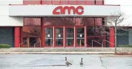  ?? BRUCE BENNETT/GETTY IMAGES ?? AMC Theatres, shuttered since March due to the pandemic, lost $2.2 billion last quarter but is eyeing a July reopening.