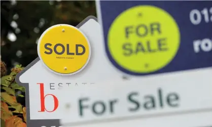  ?? Photograph: Andrew Matthews/PA ?? UK house prices are defying economic gravity.