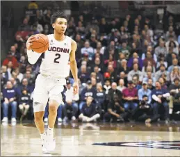  ?? Jessica Hill / Associated Press ?? UConn’s James Bouknight had an impressive freshman season for the Huskies.