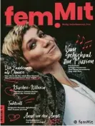  ??  ?? Die Posaunisti­n Antonia Hausmann auf dem Coverbild der zweiten femMit-Ausgabe