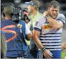  ?? File picture: CARL FOURIE/GALLO IMAGES ?? SPASM: Duane Vermeulen is to see a neurosurge­on today.