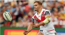  ?? GETTY IMAGES ?? If a third trial is not persevered with, Dragons forward Jack De Belin is likely to push his case for a return to the playing field.