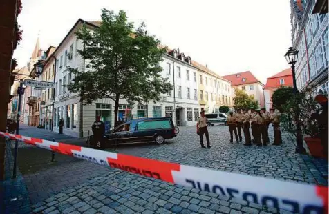  ?? Reuters ?? A hearse leaves the area after an explosion in Ansbach near Nuremberg, Germany, yesterday.