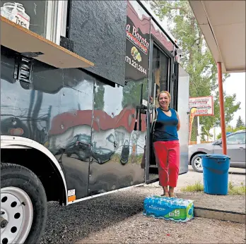  ?? MEAD GRUVER/AP ?? Nena Hermosillo, owner of the “La Barata” taco truck unaffiliat­ed with Freedom’s Edge Brewing Co. in Cheyenne, Wyoming, has paid little mind. She wasn’t even involved in the “Taco Tuesday” promotion.