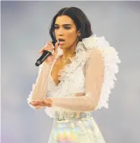  ?? Michael Regan / Getty Images ?? Pop sensation Dua Lipa’s Self-Titled Tour comes to the Bill Graham Civic Auditorium.