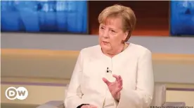  ??  ?? Angela Merkel said decisive action is needed, not more meetings