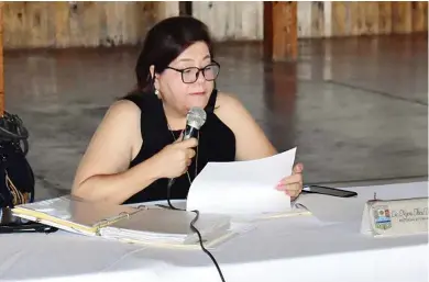  ??  ?? regidora de la cartera de Obras Públicas, Mirna Alicia Domínguez