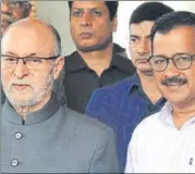  ?? RAJ K RAJ/HT FILE ?? Kejriwal has sought time to meet LG Anil Baijal on Monday.