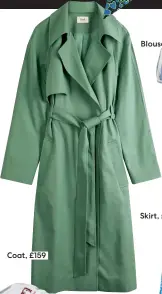  ??  ?? Coat, £159
Blouse, £65