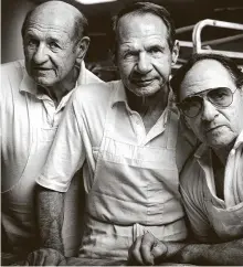  ?? Mark Seliger ?? Brothers, from left, Max, Sigmund and twin Solomon Jucker pose for a portrait by celebrity photograph­er Mark Seliger.