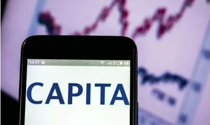  ?? ?? Capita has contracts worth hundreds of millions of pounds to manage key public services. Photograph: Sopa/LightRocke­t/Getty