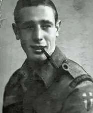  ??  ?? Right Jack Mortimer today, at home in Leeds. Below During his Army days. On D-day, Mortimer establishe­d ammunition stores to facilitate Allied progress into France