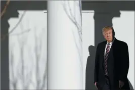  ?? PATRICK SEMANSKY — THE ASSOCIATED PRESS ?? President Donald Trump walks with Bulgarian Prime Minister Boyko Borissov to the Oval Office of the White House on Monday in Washington.