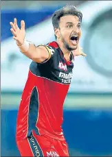  ?? BCCI ?? Harshal Patel of RCB was the highest wicket-taker with 17 scalps in seven matches when IPL was suspended.