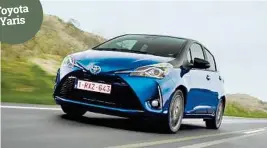  ?? TOYOTA ?? Der aufgemöbel­te Toyota Yaris steht ab sofort beim Händler