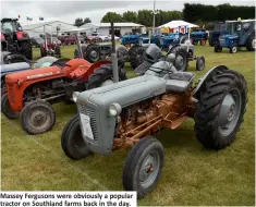  ??  ?? Massey Fergusons were obviously a popular tractor on Southland farms back in the day.