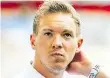  ?? DPA-BILD: BECKER ?? Debüt in Königsklas­se: Julian Nagelsmann