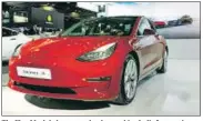  ??  ?? The Elon Musk-led company has been asking India for a cut in import duty on electric vehicles and related parts.