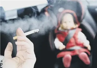  ??  ?? It is illegal since October 2015 to smoke in a car or other vehicle with anyone under the age of 18 present.