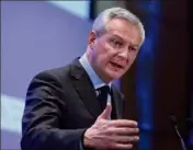  ?? (Photo AFP) ?? Bruno Le Maire souhaite encourager les Français à dépenser l’argent épargné depuis un an.