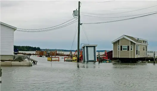  ?? Archives ?? À l’automne 2022, l’ouragan Fiona a causé de lourds dégâts au camping l’Étoile Filante de Shediac. -