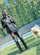  ?? INSTAGRAM ?? Umtiti y su perro. “Alegría”, escribió