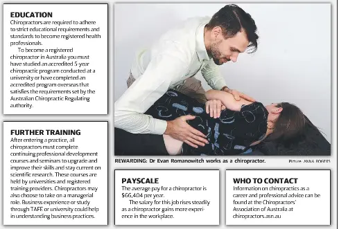 Spine Tingling Career Opportunities For Chiropractors Pressreader