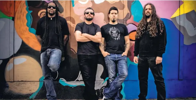  ?? Foto: dpa/Veranstalt­er ?? Die vor mehr als 30 Jahren gegründete brasiliani­sche Thrash-Metal-Ikone Sepultura zählt zu den unbestritt­enen Highlights des Festivals.