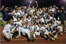  ?? AUSTIN HERTZOG - MEDIANEWS GROUP FILE ?? Spring-Ford celebrates its Pioneer Athletic Conference championsh­ip win over Perkiomen Valley in 2019.